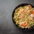 Gullah Rice Platter With Chicken and Beef Sauce